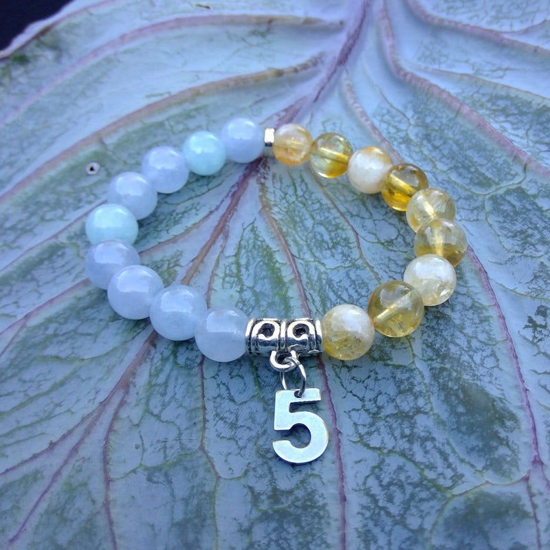 Life Path 5 Crystal Bracelet Front