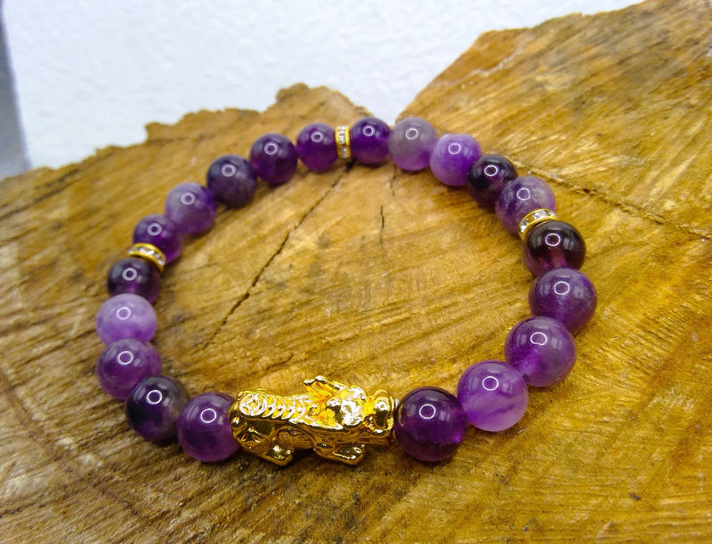 Amethyst Pixiu Bracelet Top