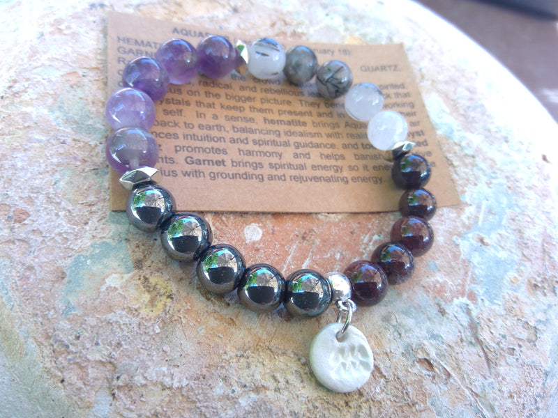 Aquarius Crystal Bracelet right view