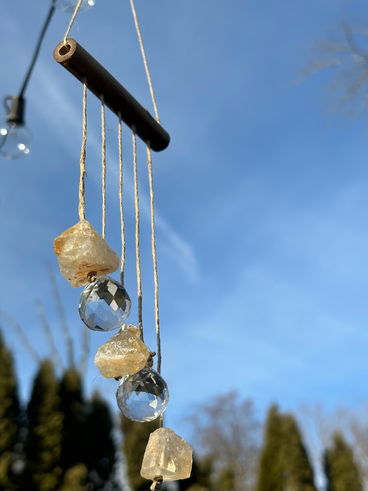 Asymmetrical Citrine Raw Crystal Sun Catcher