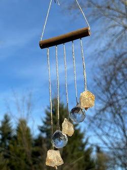 Asymmetrical Citrine Raw Crystal Sun Catcher