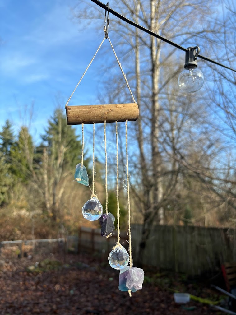 Asymmetrical Fluorite Raw Crystal Sun Catcher Zoom out