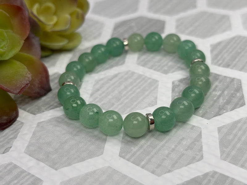 Aventurine Crystal Bracelet Handmade  Left