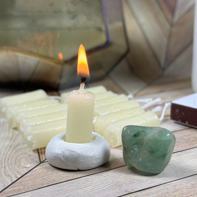 15-Minute Candle Meditation with Aventurine Lit