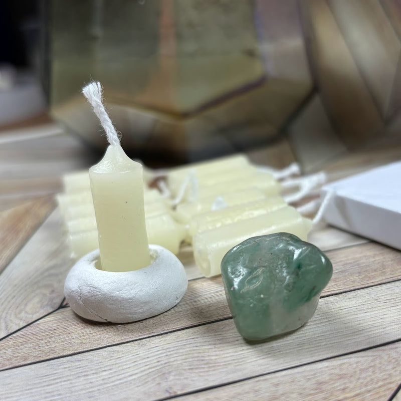 15-Minute Candle Meditation with Aventurine Unlit