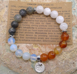 Cancer crystal Bracelet top 