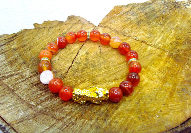 Pixiu Carnelian Bracelet Top