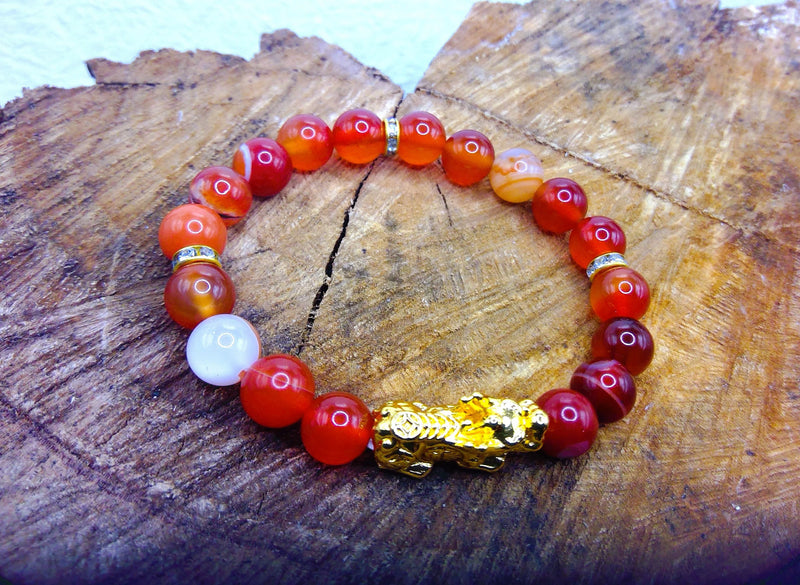 Pixiu Carnelian Bracelet Right