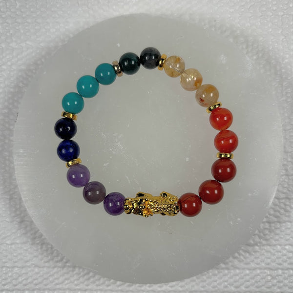 Pixiu Chakra Crystal Bracelet Top