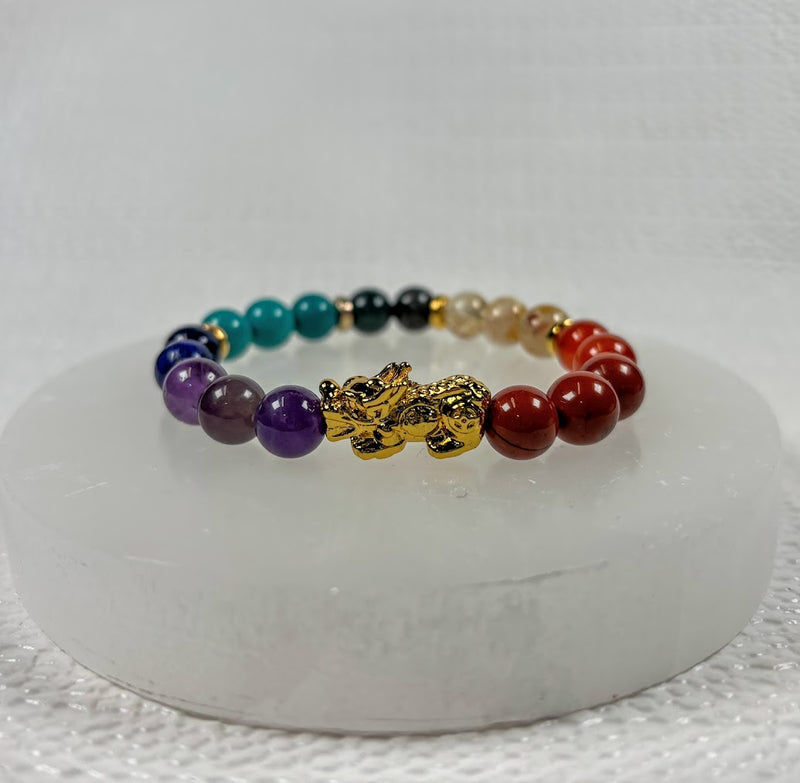 Pixiu Chakra Crystal Bracelet  Zoom