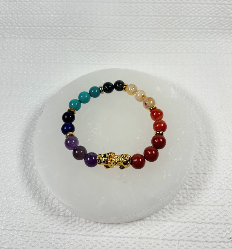 Pixiu Chakra Crystal Bracelet Zoom Out