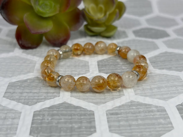 Citrine Crystal Bracelet Handmade