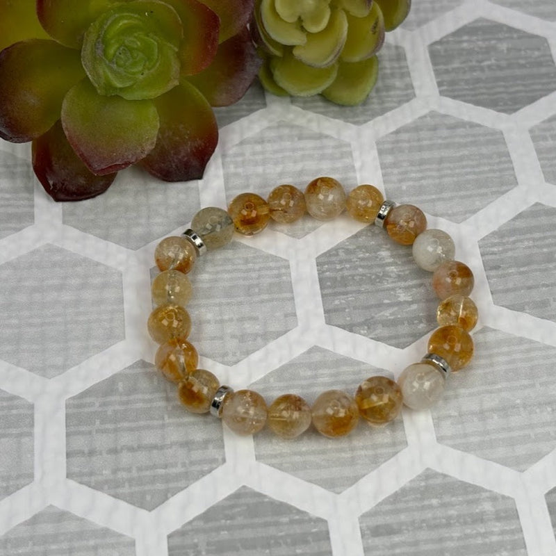 Citrine Crystal Bracelet Handmade Top