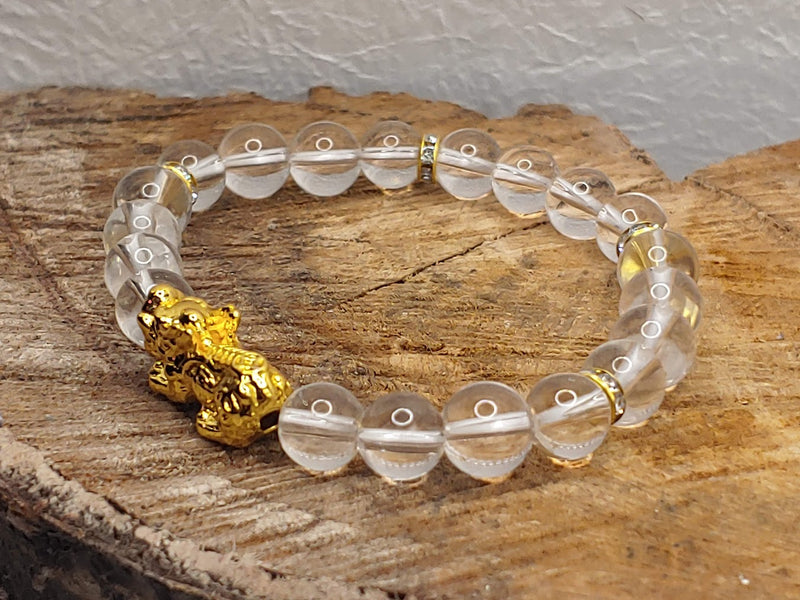 Clear Quartz Pixiu Bracelet Left