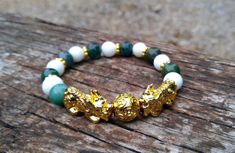 Double Pixiu Bracelet for Health and Longevity