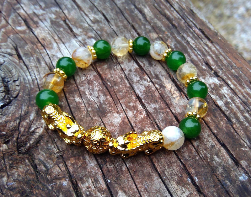 Double Pixiu Wealth and Prosperity Bracelet Top