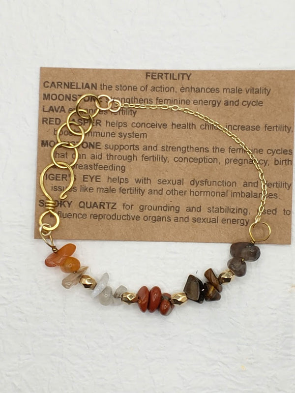 Fertility Crystal Chain Bracelet Top