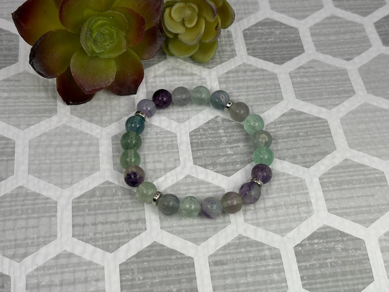 Fluorite Crystal Bracelet Handmade