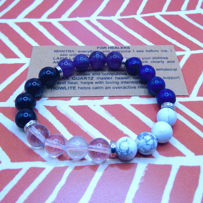 healers crystal bracelet handmade for healers  Side