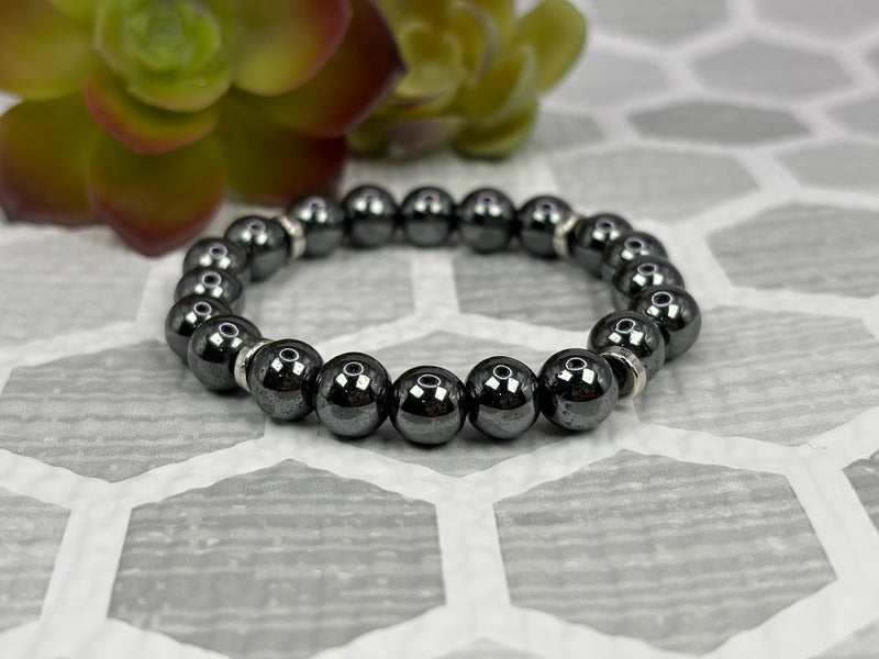 Hematite Crystal Bracelet Handmade