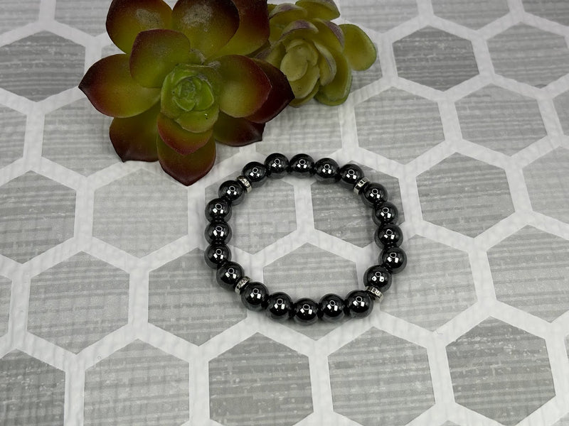 Hematite Crystal Bracelet Handmade Top