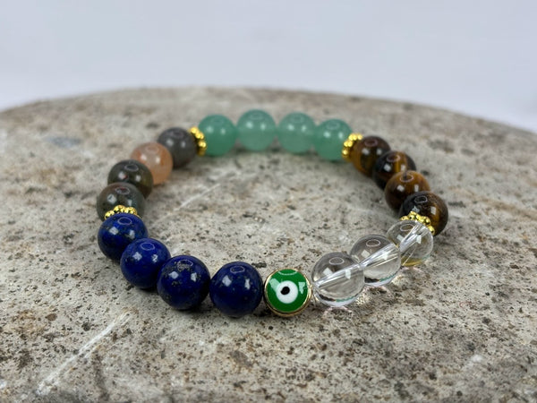 Illness and Health Protection with Evil Eye Crystal Bracelet 