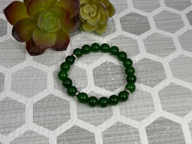 Jade Crystal Bracelet Handmade Top