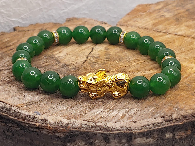 Jade Pixiu Bracelet Front