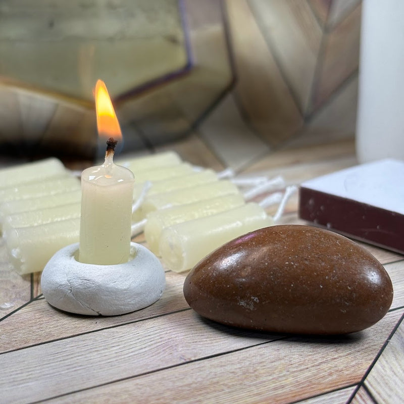 15-Minute Candle Meditation with Red Jasper Lit