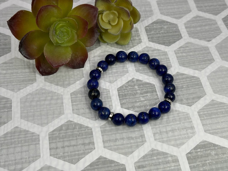 Lapis Lazuli Crystal Bracelet Handmade Top