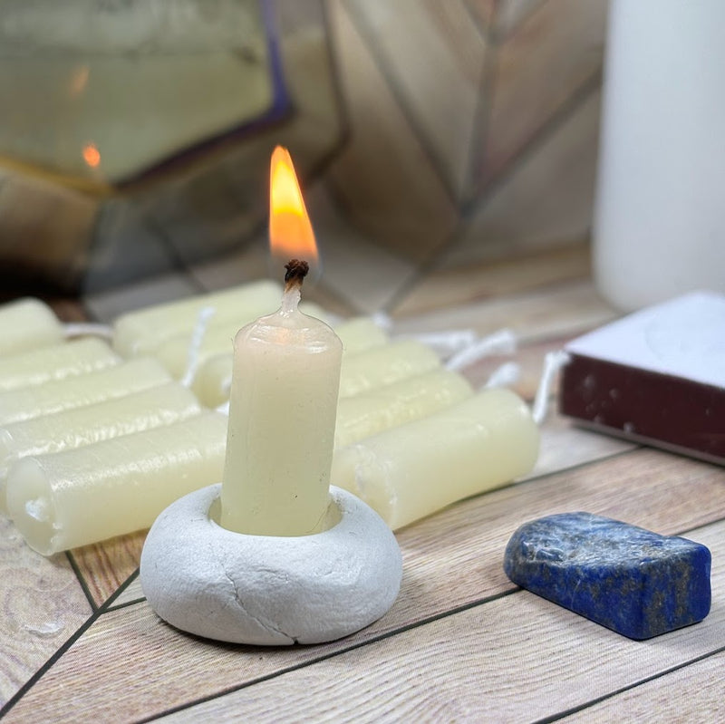 15-Minute Candle Meditation with  Lapis Lazuli Lit