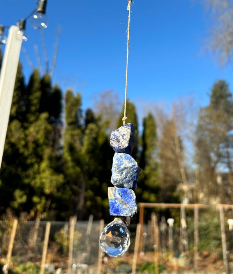 Lapis Lazuli Crystal Suncatcher