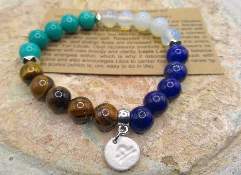 Libra Crystal Bracelet Charm