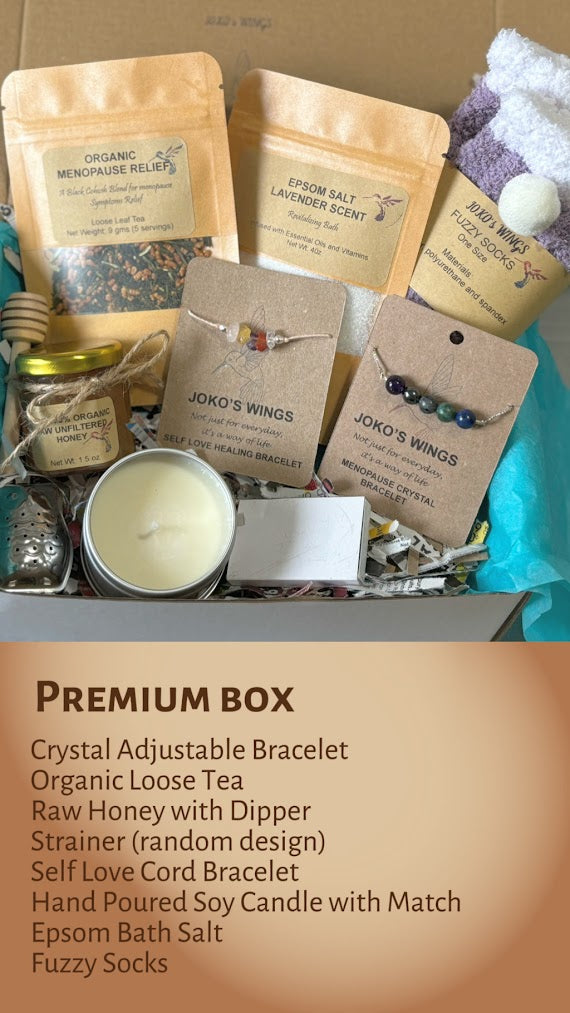 Menopause Tea Gift Box premium Box with Description