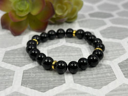 Obsidian Crystal Bracelet Handmade