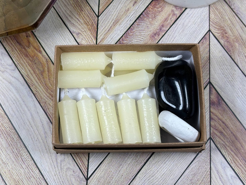 15-Minute Candle Meditation with  Onyx Kit in a Box