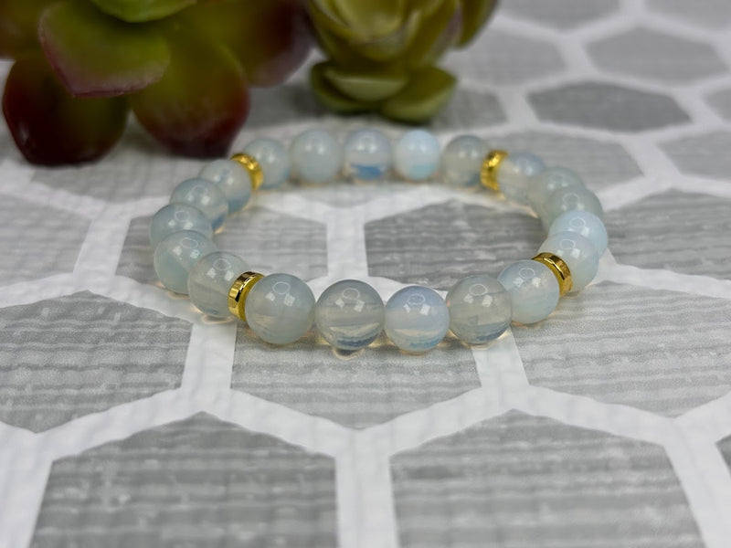 Opal Crystal Bracelet Handmade