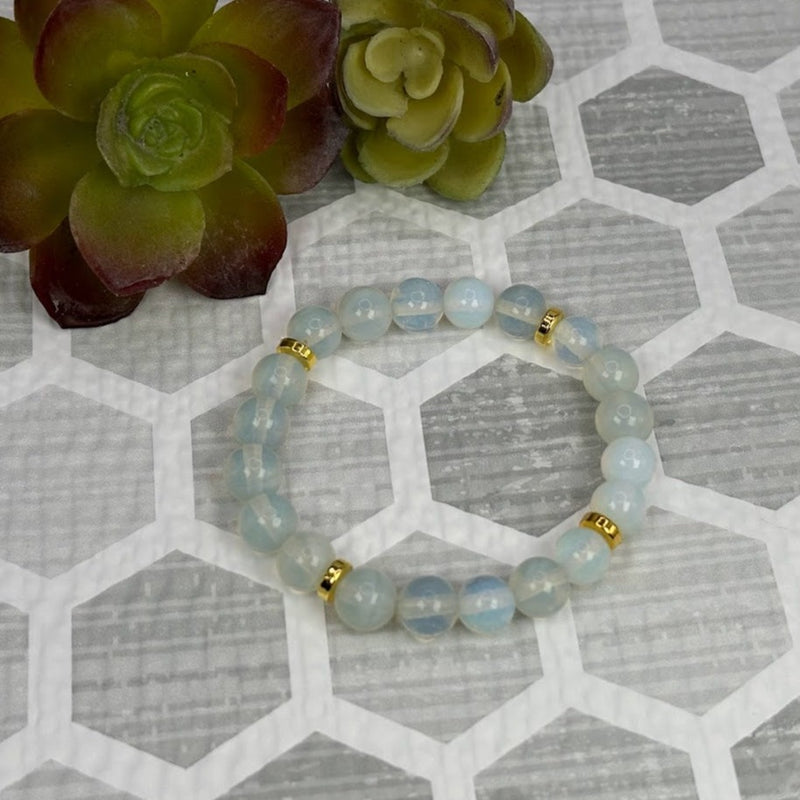 Opal Crystal Bracelet Handmade Top