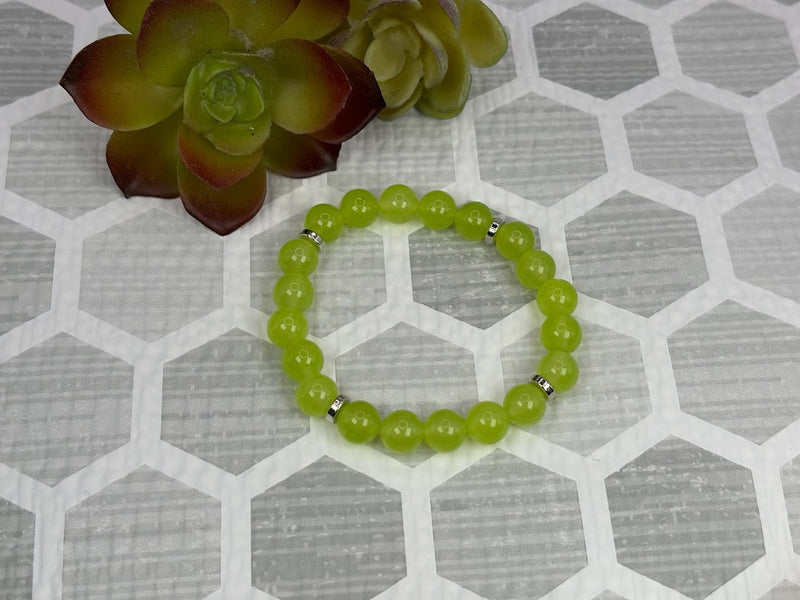 Peridot Crystal Bracelet Handmade Top