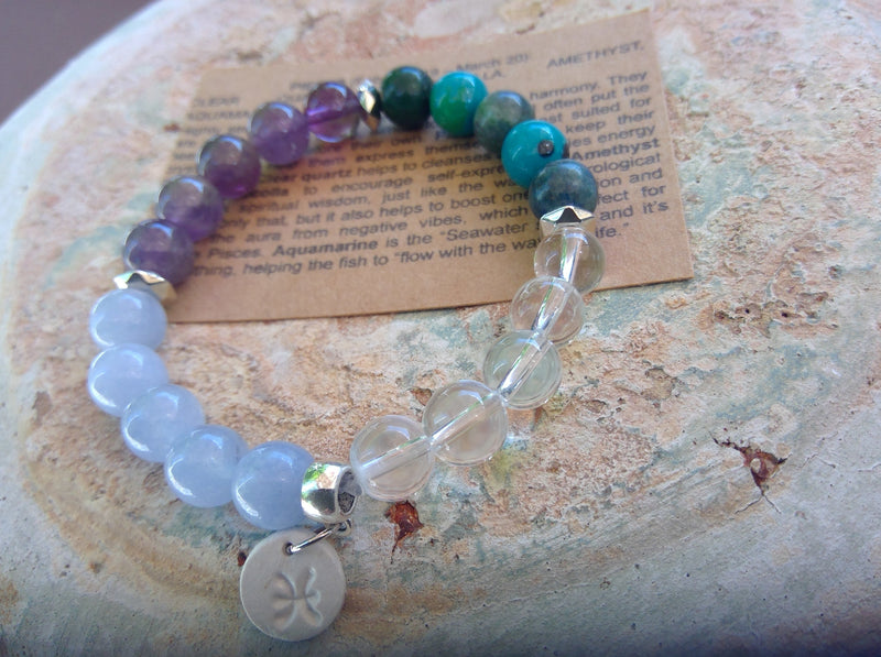 Pisces Crystal Bracelet Left