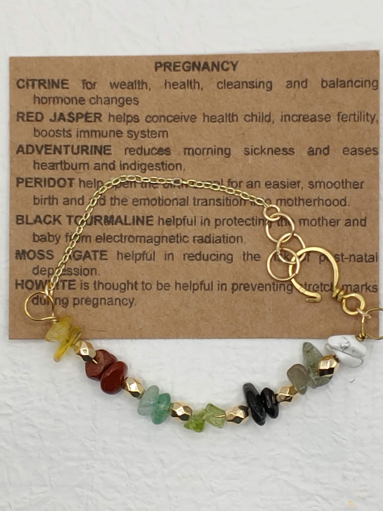 Pregnancy Crystal Chain Bracelet Top