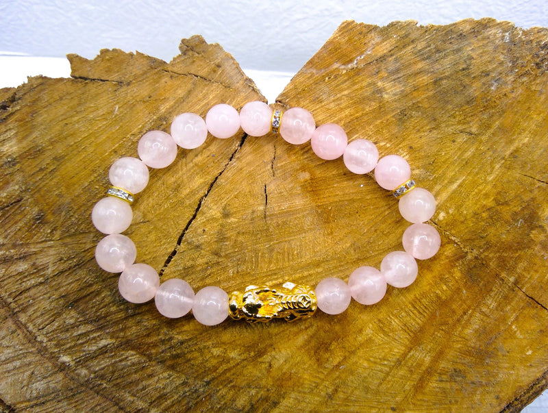 Rose Quartz Pixiu Bracelet Top