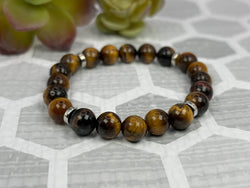 Tiger's Eye Crystal Bracelet Handmade