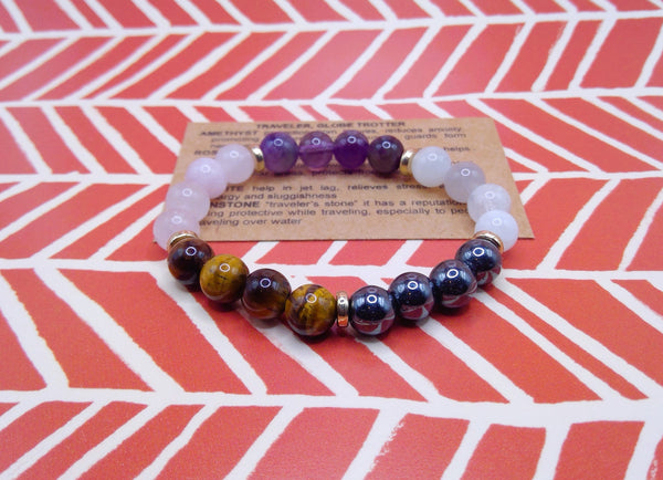 Traveler Crystal Bracelet Front