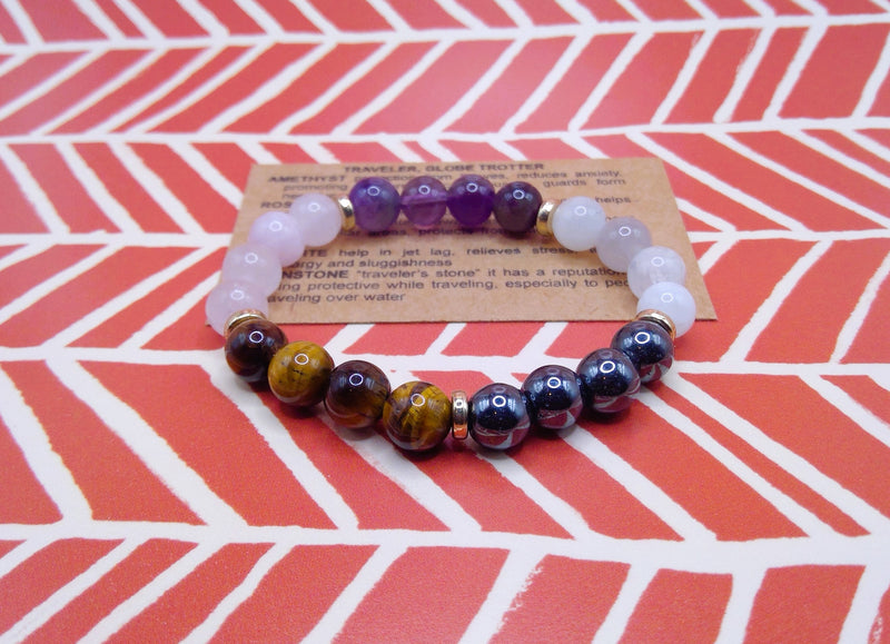 Traveler Crystal Bracelet Front