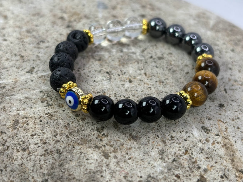 Ultimate protection Bracelet with Evil eye Left