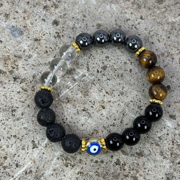 Ultimate protection Bracelet with Evil eye Top