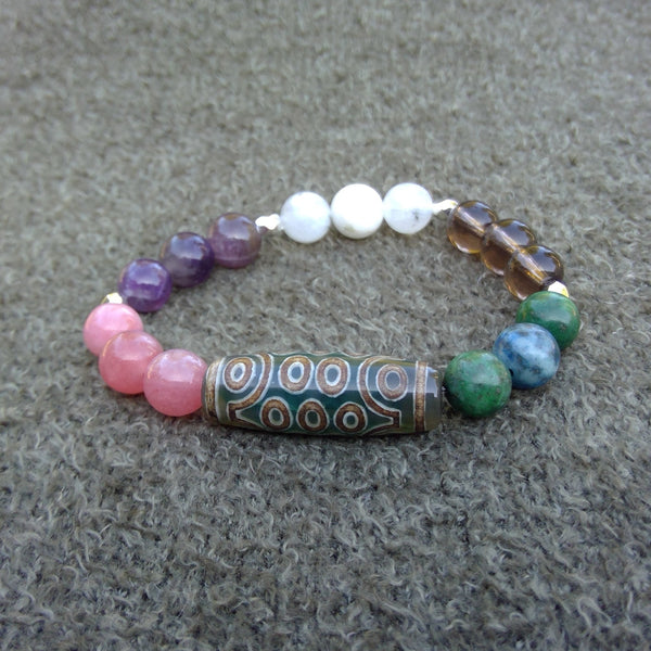 Loss healing bracelet Grief Healing Crystal Bracelet Front