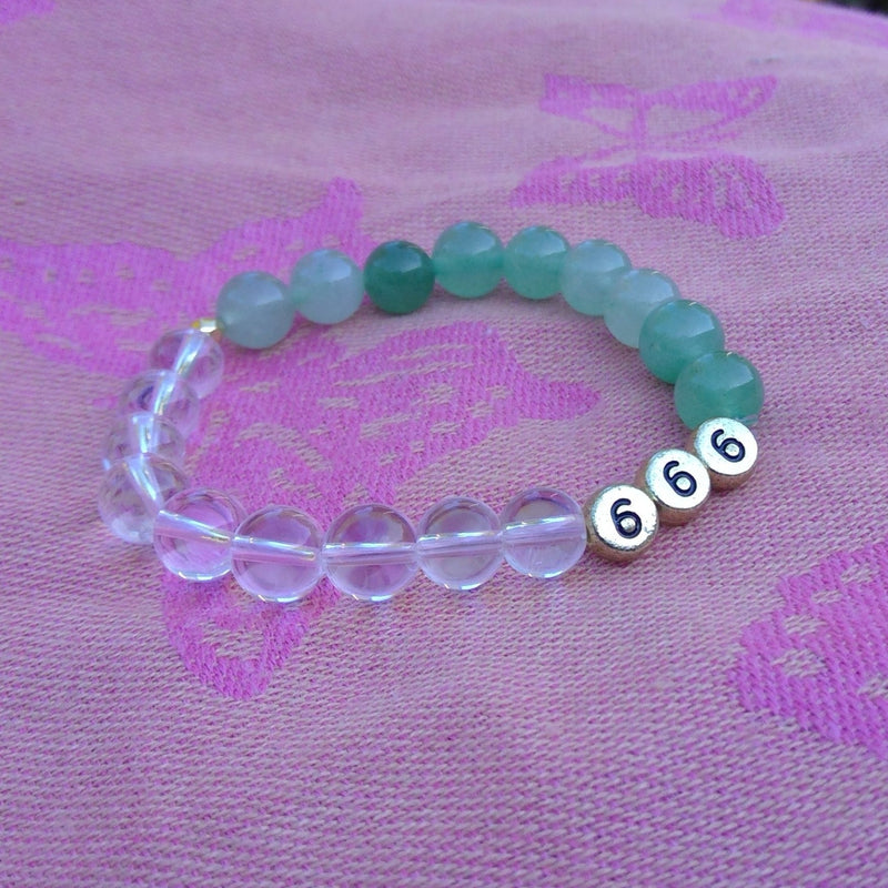 Angel Number 666 Crystal Bracelet