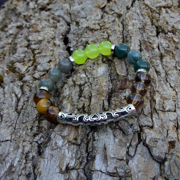 Earth Element Crystal Bracelet Front